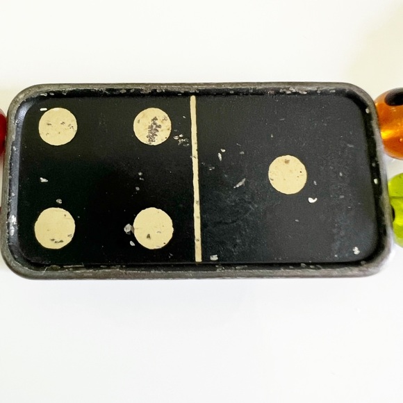 Beaded Vintage Wills & Sons Fine Shagg Tobaco Domino Handmade Necklace - Picture 3 of 4